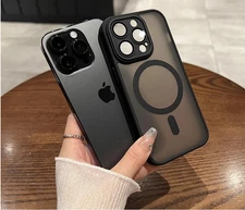 For Apple iPhone 15 Pro Max Case Phone Cover Shockproof Case Transparent Black