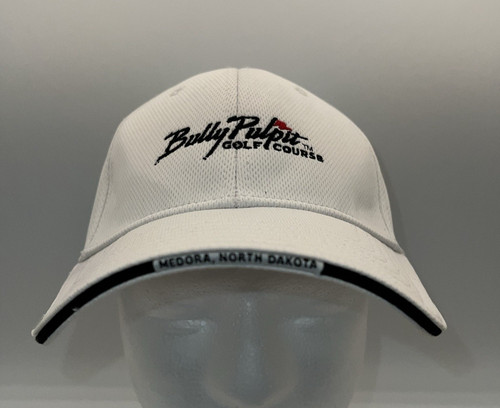 Bully Pulpit Golf Course White Embroidered Baseball Cap Hat aa2