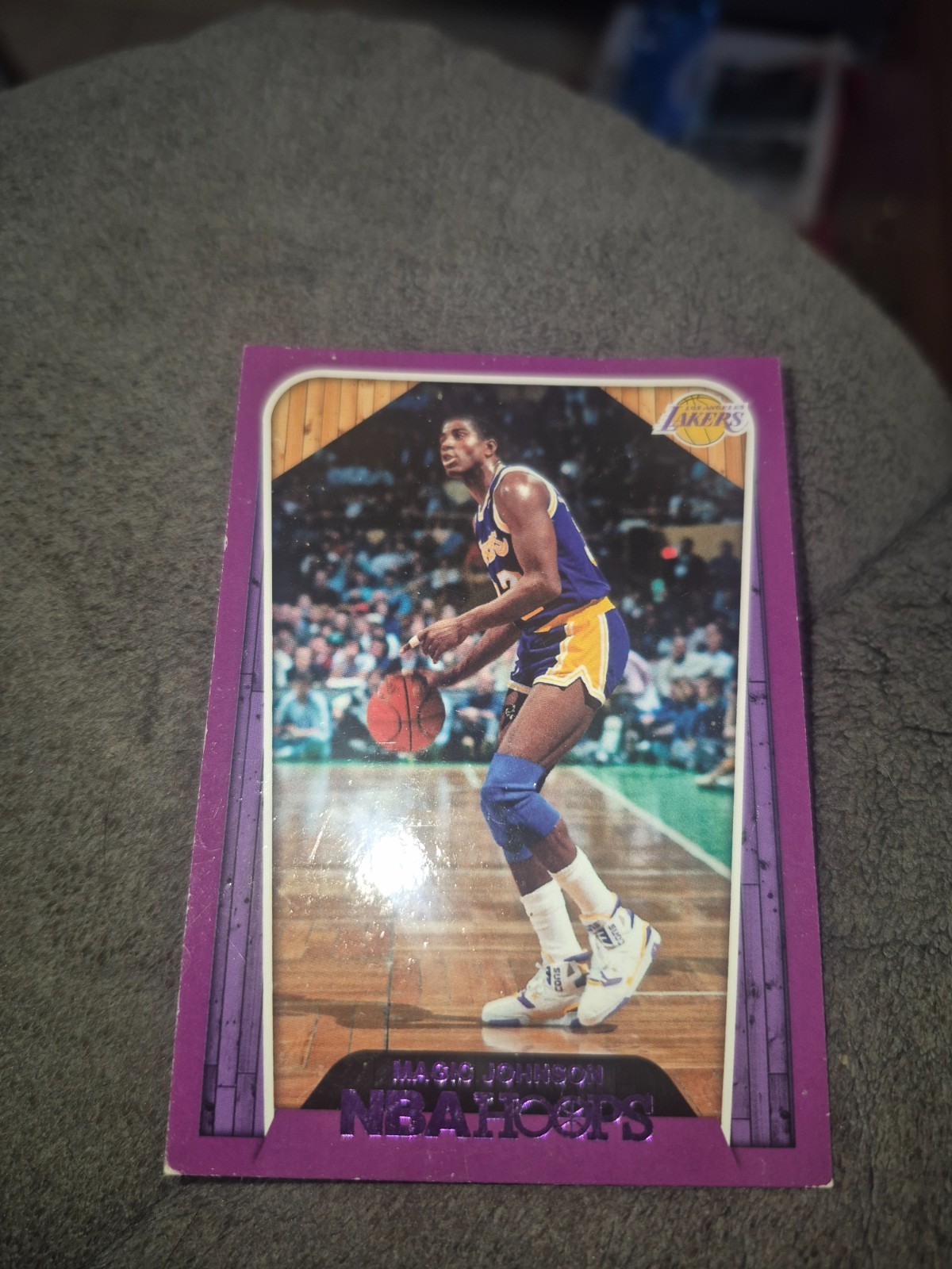 2018-2019 panini hoops basketball magic johnson purple no 283