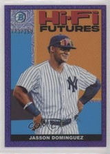 2022 Bowman Hi-Fi Futures Mega Box Purple Mojo Refractor Jasson Dominguez 13t5