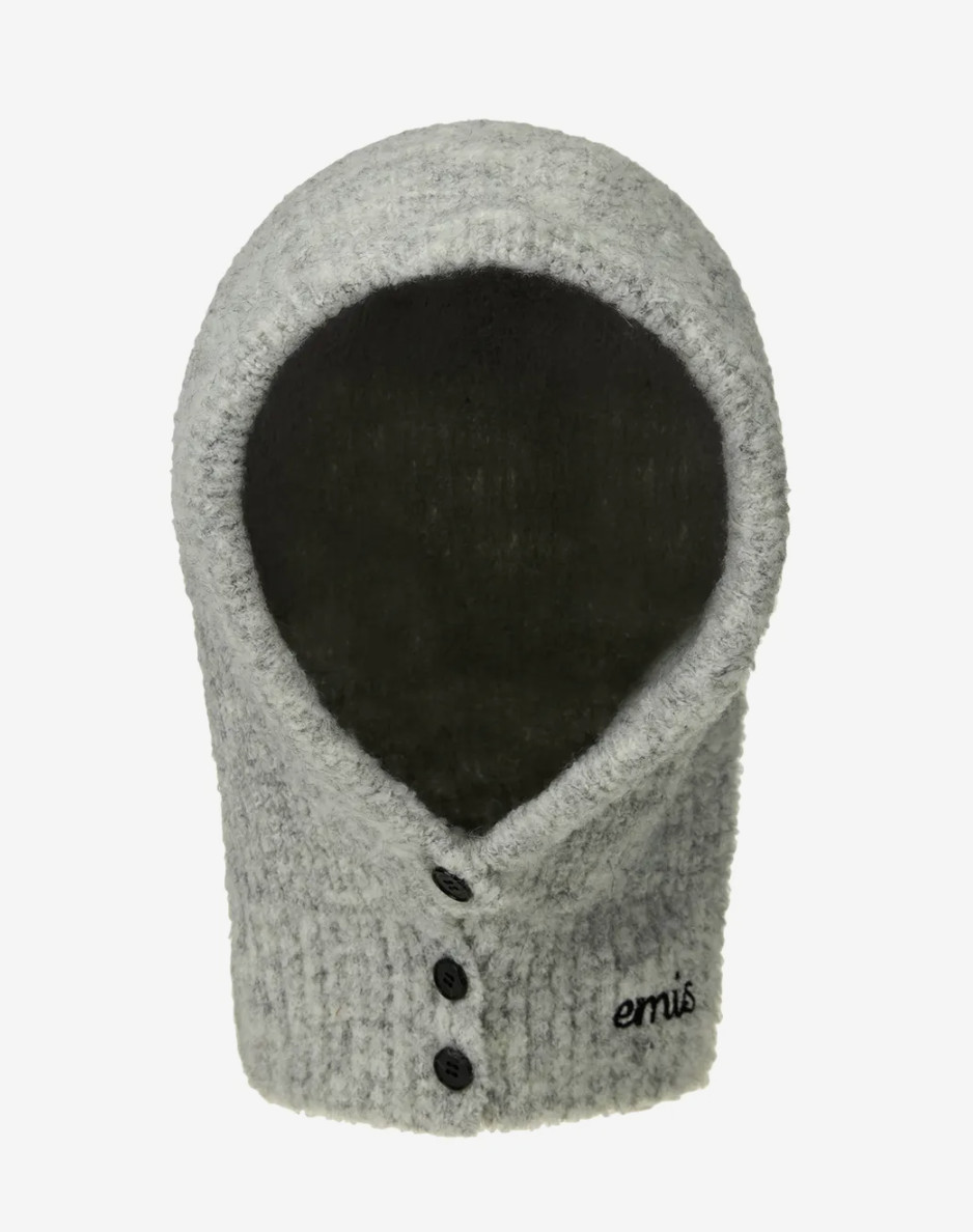 Korean Brand EMIS Button Balaclava Unisex Casual Lifestyle Head Support Gray NWT 13490₽