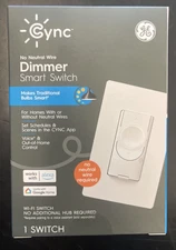 GE CYNC Smart Dimmer Light Switch, Wire-Free, Bluetooth and Wi-Fi Light Switch
