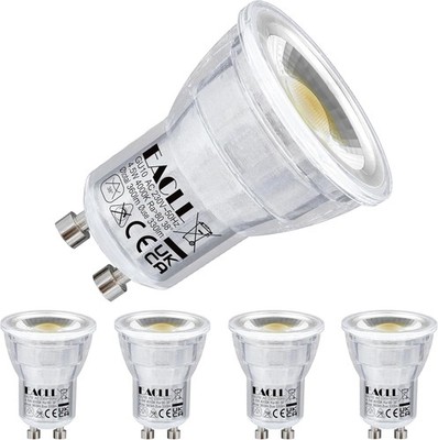 Moderne LED GU10 Spots 4000K 4.5W ersetzen 40W Halogen 4er Pack Neutralweiß