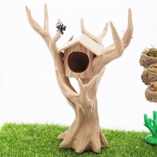 Daerky Jumping Spider Tree, Hiding Cave, Tree-Shaped Wood color