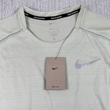 NWT Nike Dri-Fit Men  s Medium Miler Reflective Olive Aura Running Shirt
