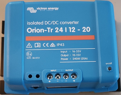 Victron Energy Orion-Tr 24/12-20 DC/DC-Konverter isoliert 240W IP43 16-35V 20A