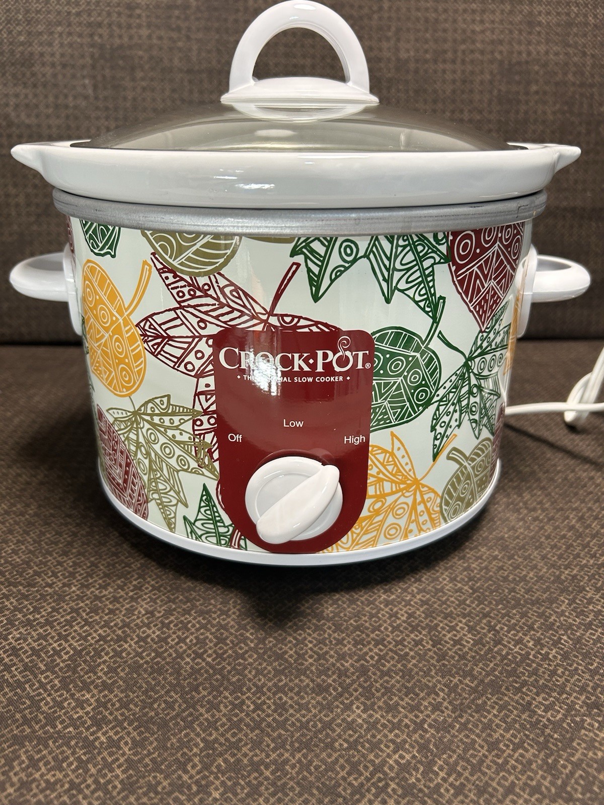 Crock-Pot SCR250-LEF 2.5 qt FALL LEAVES Slow Cooker w/ Remov