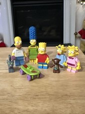 LEGO Simpsons Family Lot Homer Bart Marge Lisa Maggie