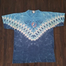 Grateful Dead Shirt Men Large Liquid Blue Vintage 90s Garcia Single Stitch A2
