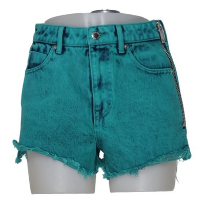 Alexander Wang, Jeans Shorts, Größe: 26, Grün, Baumwolle, Einfarbig, Denim #DjR