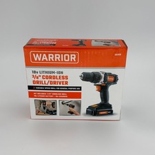 Warrior 18V Cordless 3/8 Drill Driver Kit Lithium-Ion Battery & Charger 58389