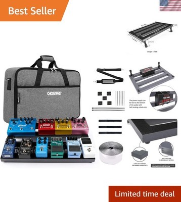 Stylish Ghost Fire Aluminum Pedal Board - Convenient Travel Storage Bag Included