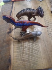 Schleich TYRANNOSAURUS REX Blue T-Rex Dinosaur Figure Lot Of 3 Giganotosaurous