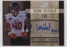 2016 SAGE Auto Silver Level 8/25 Dan Vitale #SA47 Auto 12n5