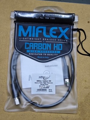 Miflex Carbon HD Hochdruck Manometer Schlauch 90 cm