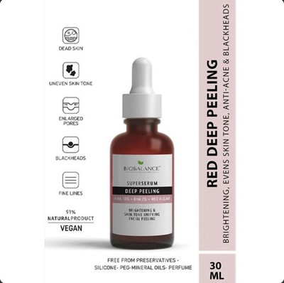 Bio Balance Deep Peeling AHA10% + BHA2% +RED ALGAE Super Serum 30ml - 1 fl oz