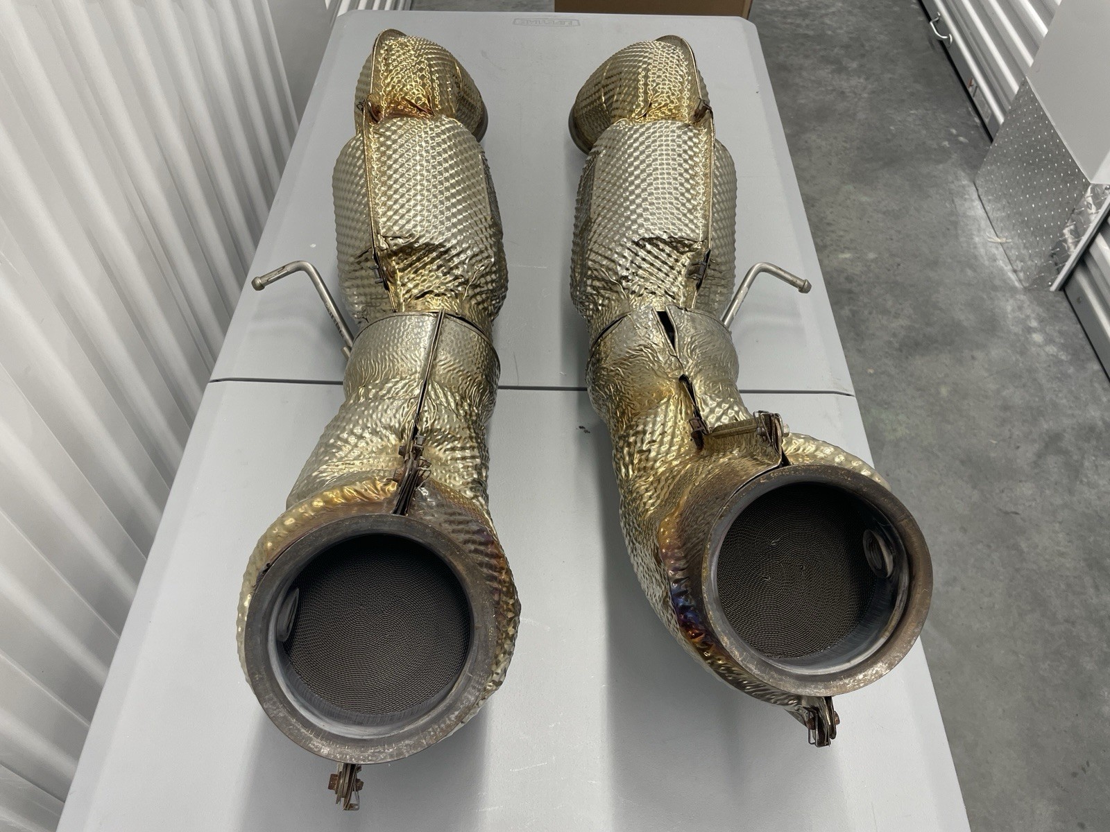 2015-2021 MCLAREN 570S OEM GENUINE DOWNPIPES / CATS PAIR LEFT & RIGHT