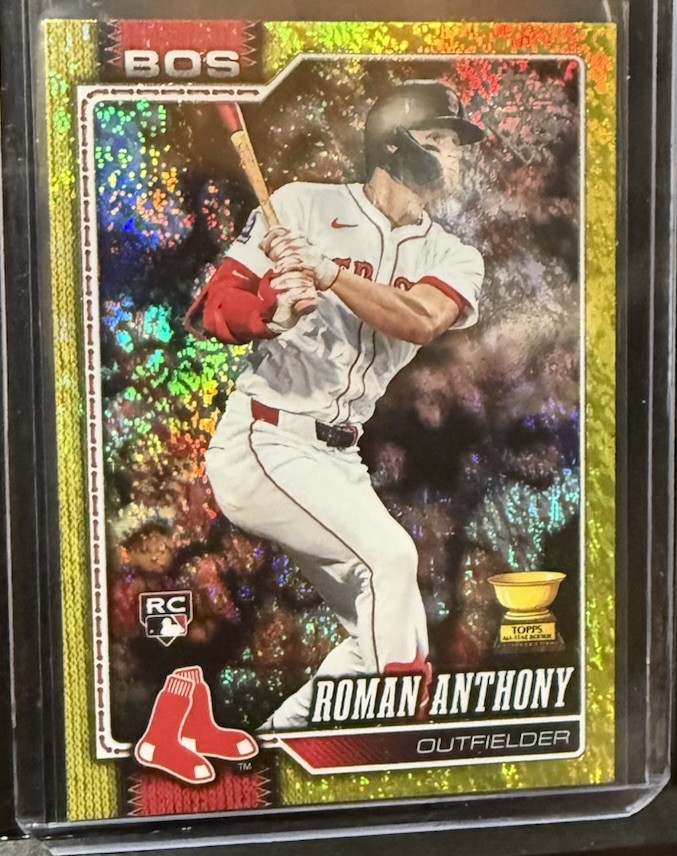 2026 Topps Series 1 - Roman Anthony #189 Yellow Rainbow Foil /399 (RC)