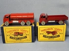2-Moko Lesney #11 Esso Tanker  & #20 Utility Truck Matchbox w/OB 1950s
