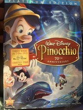 Pinocchio DVD, 2009, 2-Disc Set, 70th Anniversary Platinum Edition 