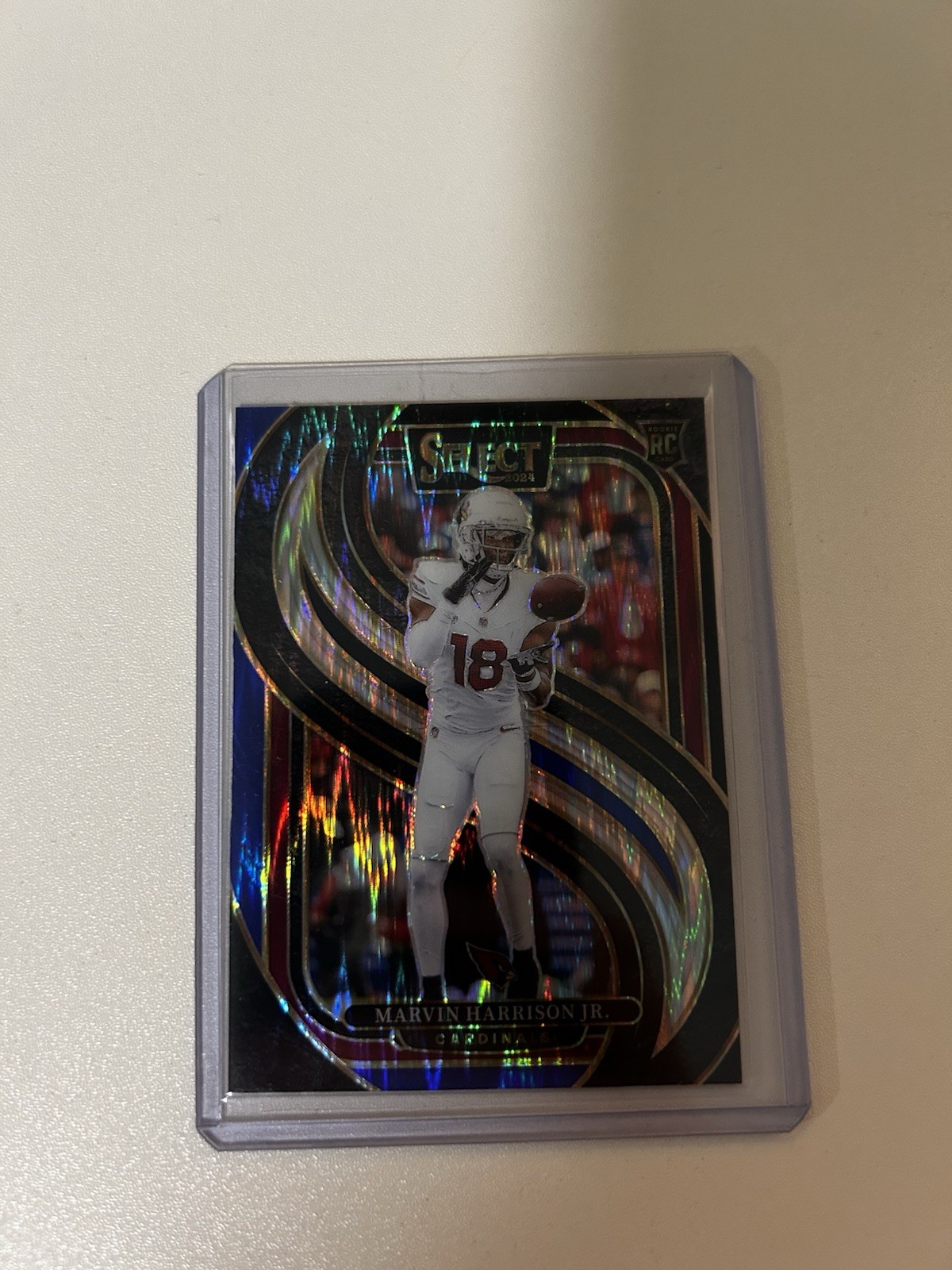 2024  Select Premier Level Marvin Harrison Jr Black & Blue Shock Prizm (RC)