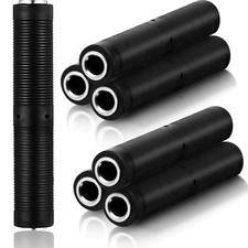 Frienda 6 Pack 1/4 Inch Female to Coupler 6.35 mm 80 x 13 mm, Black