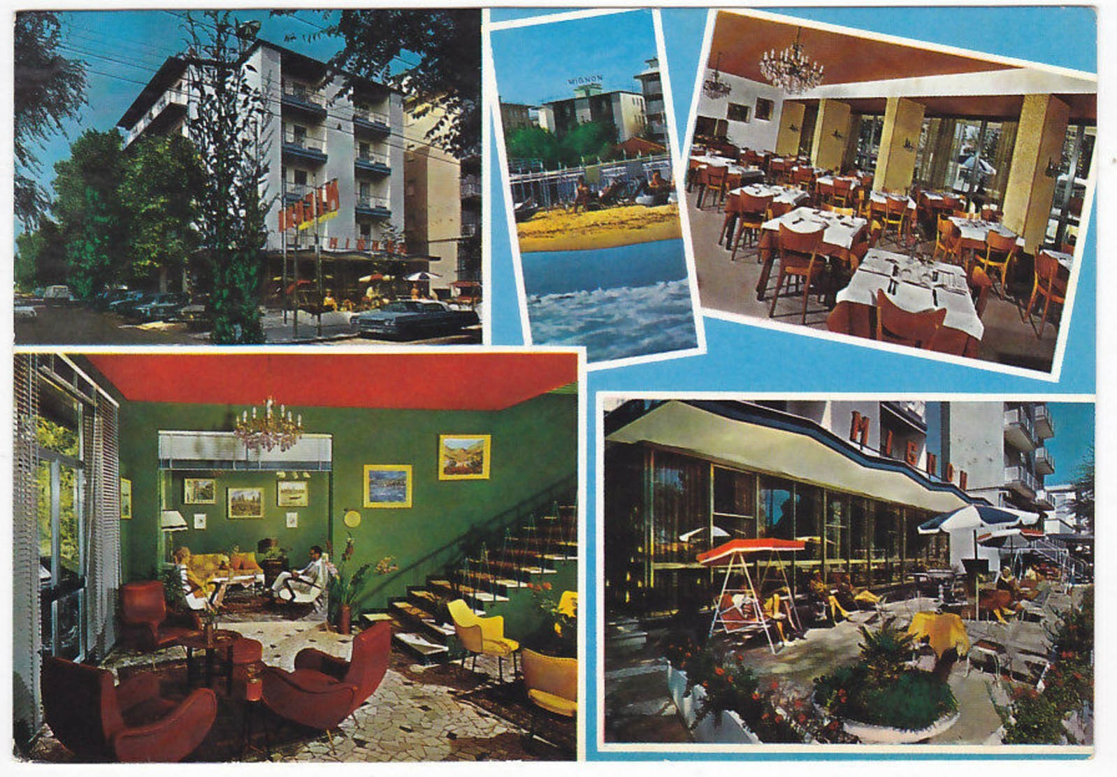 RICCIONE - RIMINI - HOTEL MIGNON - VIAGG. 1972 -34419-