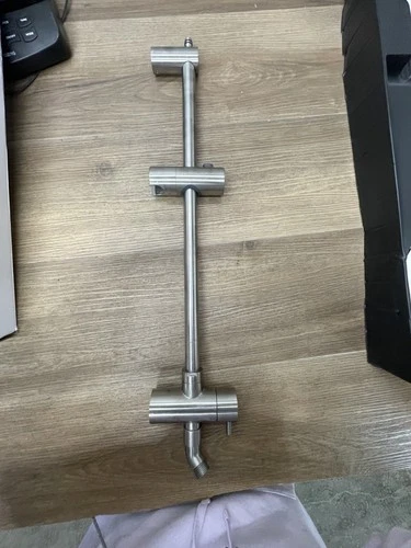 Signature Hardware SHSR7010ZBN Shower Rail with Slide Bar - Brushed Nickel READ* - Picture 9 of 15