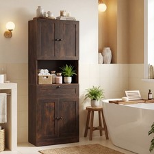 Tall Bathroom Cabinet Freestanding Storage Cabinet 171.5 CM