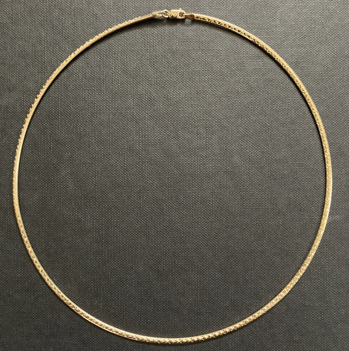 Michael Anthony 14kt Gold Omega Choker Necklace 8.6 Gram Fine Jewelry Made Italy