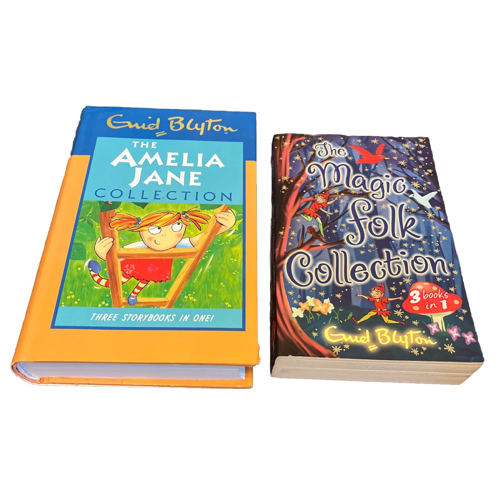 Enid Blyton Book Bundle Amelia Jane & Magic Folk Collection 6 Books 2 Volumes