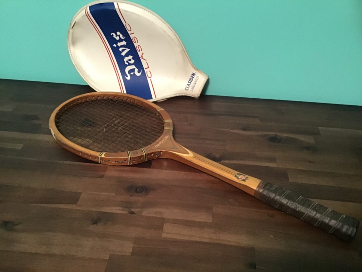 TAD DAVIS IMPERIAL木製テニスラケット ビンテージ プレス付き VINTAGE TAD DAVIS 