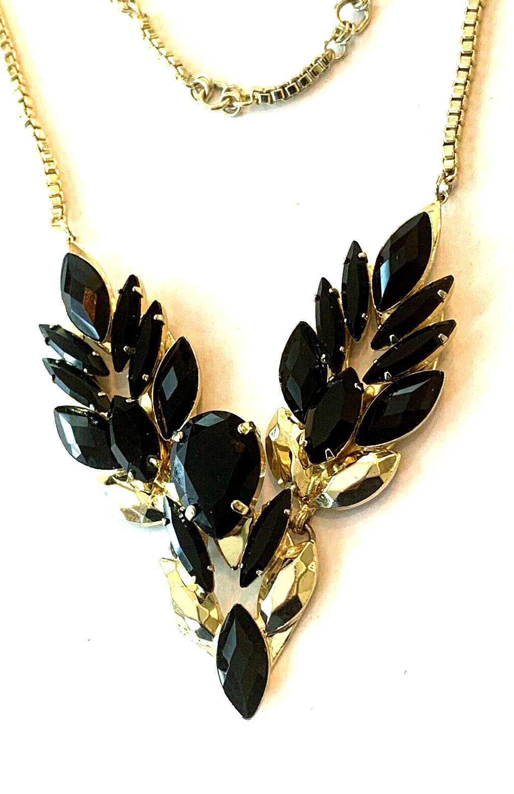 SORRELLI  Dramatic Statement Gold Tone Black Crys… - image 6