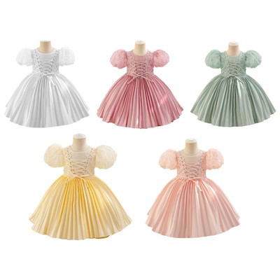 Baby Mädchen Prinzessinnenkleid Schmetterling Tutu Satin Tulle Erstkommunion