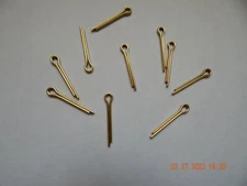 BRASS COTTER PINS  1/8 x 1"  10 PCS. NEW