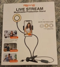 New Primo Brand Live Stream Multimedia Production Stand Selfie Light With Clamp