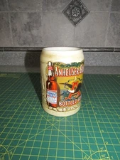 Anheuser Busch Beer Stein Mug Budweiser Bottled Beer By Ceramarte Vintage 1991 