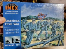 Imex American Civil War Confederate Infantry Soldiers Set Sealed Box 1/72 506
