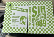 The Original Sir Handsome Manicure Set With 6 Tools A Faux Leather Pouch & Guide