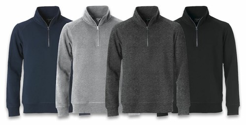 MAGLIA FELPA MEZZA ZIP UOMO TAGLIE FORTI DALLA S ALLA 8XL COTONE NO MAXFORT  | eBay