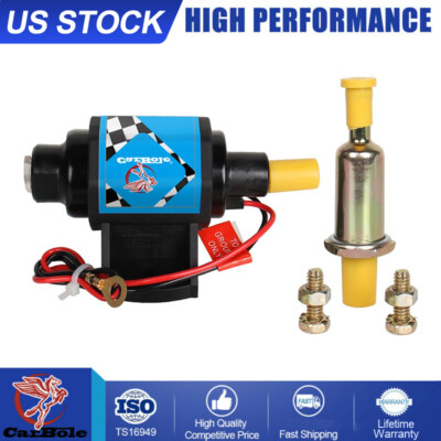 #ad 35GPH Advanced Micro Electric Inline Fuel Pump Low Pressure Gasoline 12V 4 7PSI $23.99