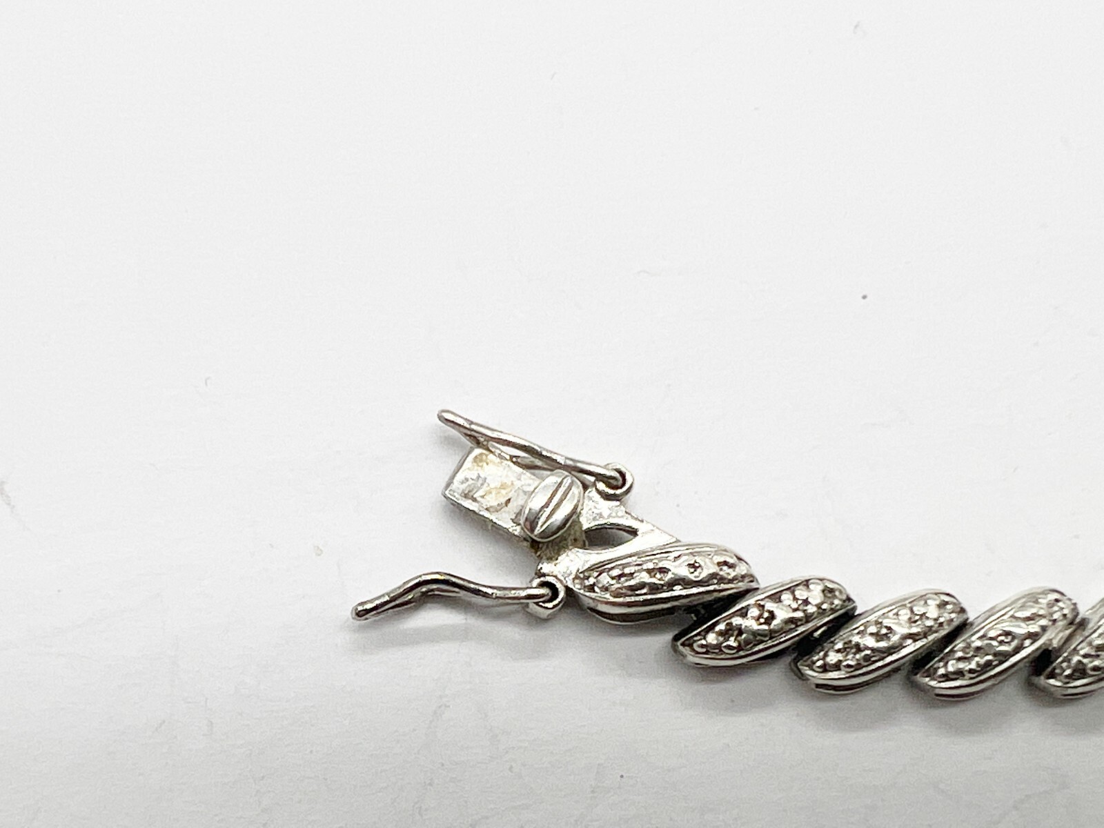 VINTAGE SOLID STERLING SILVER PRETTY MODERNIST LA… - image 5