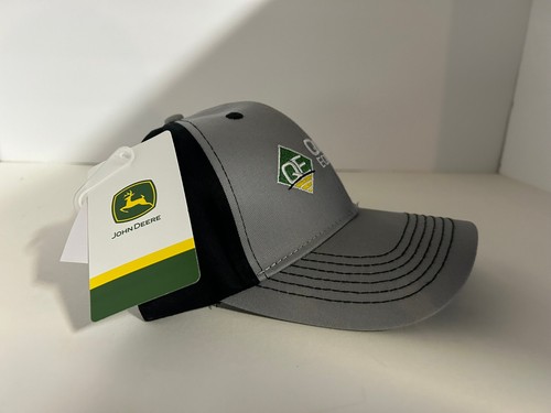 NUEVO John Deere Logo Ajustable Negro/Gris Trucker Cap Malla Equipo de Calidad - Imagen 3 de 5