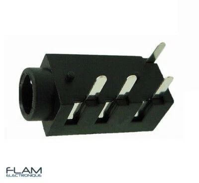 Connecteur à souder Jack 3,5mm Audio Stereo femelle Female Jack connector 4 pins