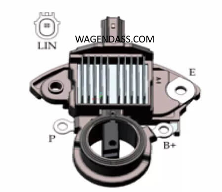 Régulateur pour alternateur Mitsubishi A005TL0581 en aluminium de 12V