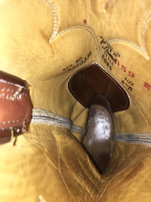Bottes Tony Lama Cowboy Western – Homme 8.5 D – Cuir Marron – Vintage USA