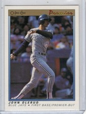 1991 O-Pee-Chee Premier John Olerud Toronto Blue Jays #92 Baseball Card