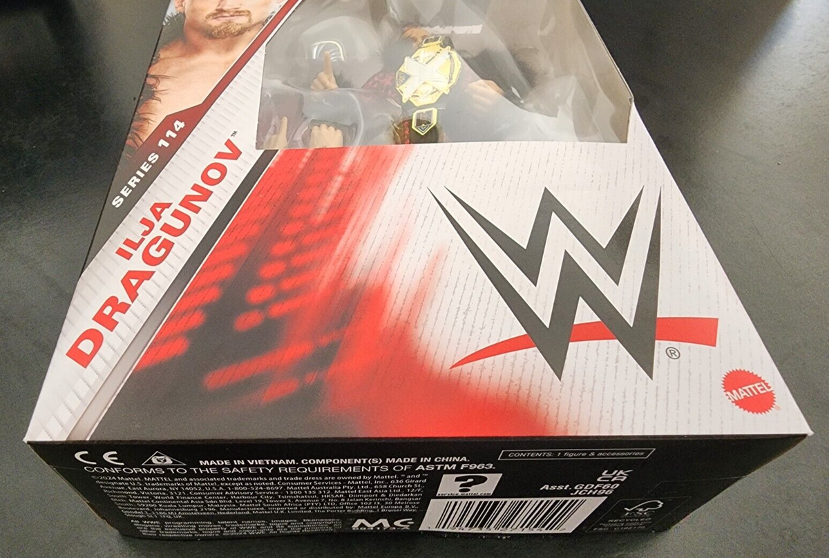 Mattel WWE Figurine Articulée Seth Rollins Élite avec accessoires, 25 points d’articulation