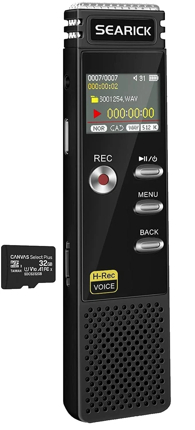 SD Card USB 8 GB Flash Memory Dictaphones & Voice Recorders