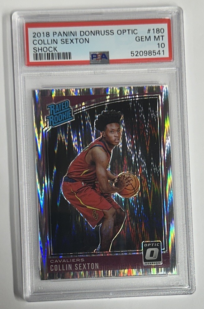 2018-19 Donruss Optic Shock Rated Rookie Collin Sexton #180 PSA GEM MT 10